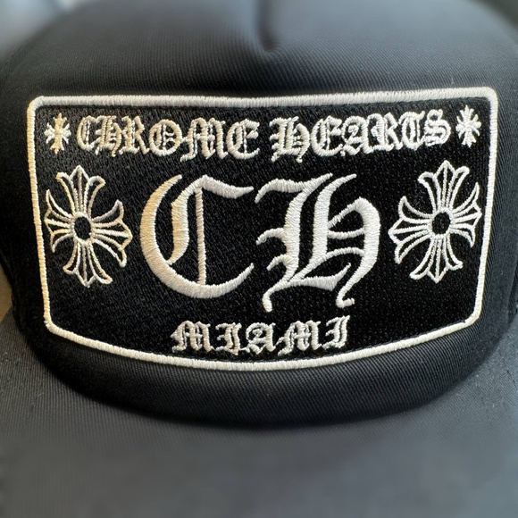 Brand New CH Chrome Hearts Miami Exclusive Trucker Hat – Black – Limited Edition - Picture 2 of 12